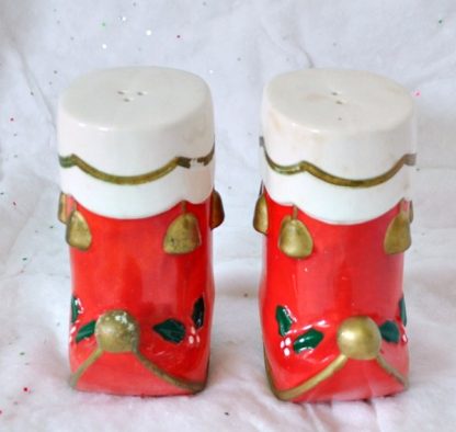 Santa Boots Salt and Pepper Shakers