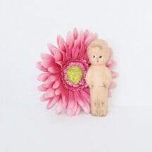 Composition Frozen Charlotte Kewpie Style Doll