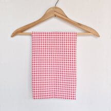 Authentic Vintage Flour Sack - Red and White Check