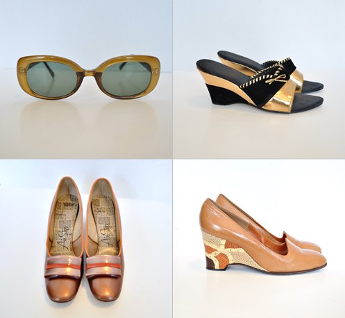 Vintage shoes & sunglasses