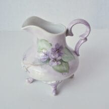 Hand Painted Violets Pattern Creamer