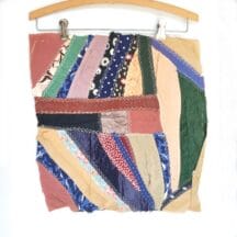 Antique Silk Crazy Quilt Square