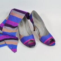 Vintage 1980s peep toe pumps