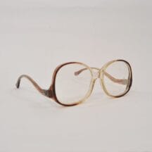 Oversize 1980s Glasses with Imitation Tortoise Shell Look
