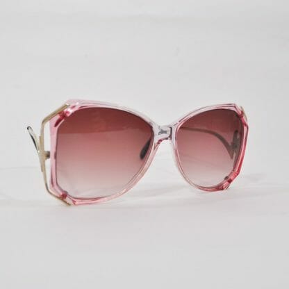 1980s Ombre Rose Colored Sunglasses