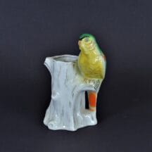 Bird On A Tree Stump Vase