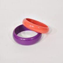 1980s Bangles - Purple and Salmon