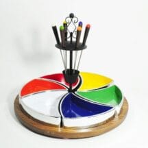 Retro cocktail party snack set from the 1960's. Hor d'ourves set still in original box.