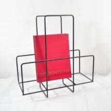 Black Wire MCM Record Rack or Magazine Rack