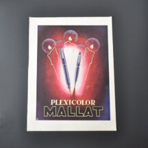 1940s Fountain Pen Ad for Mallat Plexicolor Fountain Pen from France Illustrated Magazine