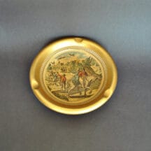 Giotto Ashtray Hunt Scene Italian Florentine