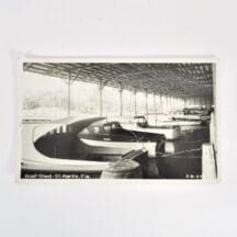 1951 Real Photo Postcard of Boat Shed In St. Marks Florida Postcard