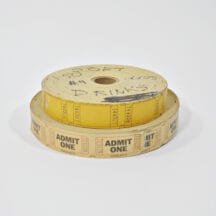Vintage ticket rolls to use in scrapbooking, as decor in a game room or theater room or in your industrial decor room.