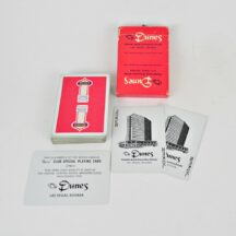 Vintage, hard to find, Dunes playing cards. Complete deck with box, two jokers and "B" card. Red backs.