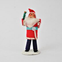 Vintage Santa Chenille and Paper Mache