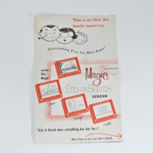 Vintage Original 1960s Etch a Sketch Instruction booklet