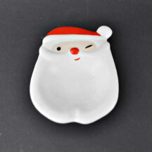 Vintage Napco winking Santa ashtray or candy dish