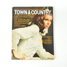 June 1967 Town and Country back issue with Victoria Lou Schott on the cover and featuring Birmingham, Alabama with ads local to Birmingham and Alabama including Bear Bryant and Shug Jordan Golden Flake ad.