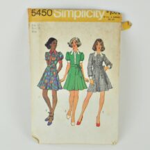 Vintage Simplicity 5450 pattern, a 1972 babydoll dress