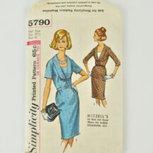 Vintage 1960s Simplicity 5790 dress pattern