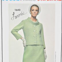 Vintage Vogue 1643. Laroche Paris Original. Suit jacket, skirt and blouse. 34" bust.