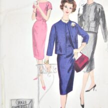 Vintage Vogue 183 - 34" bust - 1950s couturier dress pattern