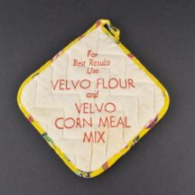 Vintage Velvo Flour advertising potholder