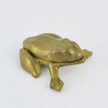 Small hinged brass frog