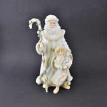 House Of Lloyd Father Christmas and Child - White Robed Santa With Staff