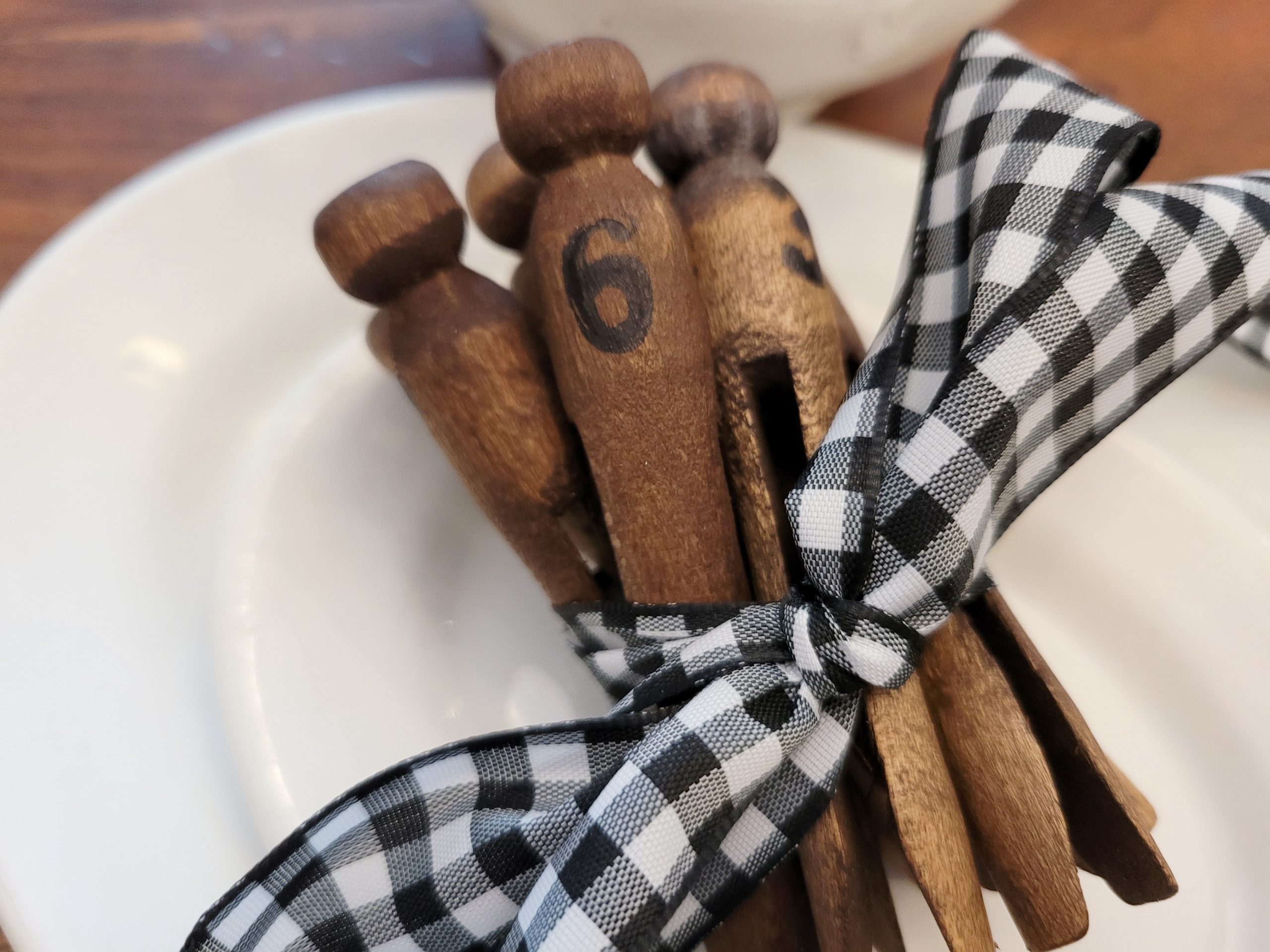 Decorated Clothes Pegs Farmhouse Style