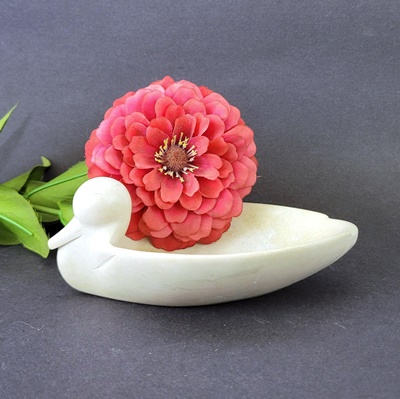 Marble Duck Soap Dish