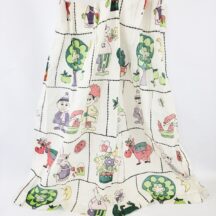 Vintage Nursery Curtain Panel