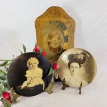 Instant ancestors. 3 tin pictures
