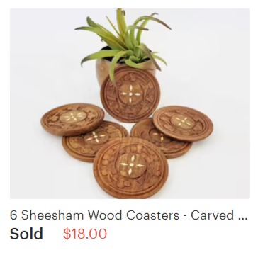 Sheesham Wood Coasters
