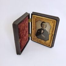 Antique Ambrotype In Gutta Percha Case by Littlefield Parsons