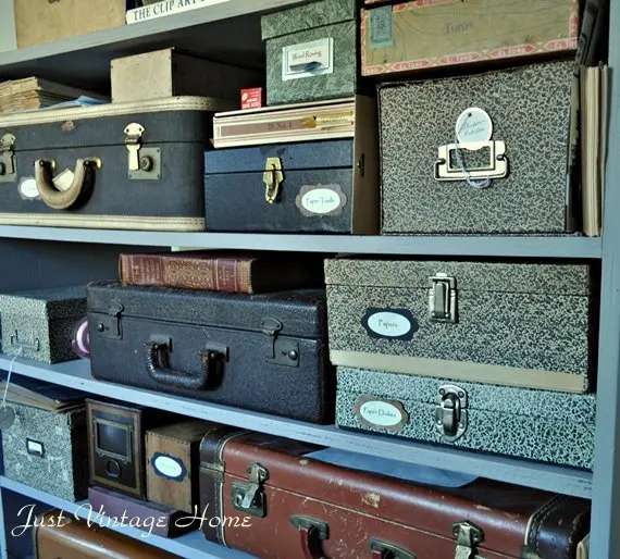 Vintage Suitcase Storage