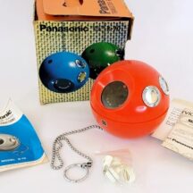 1970s red Panapet. Vintage Panasonic Panapet R70