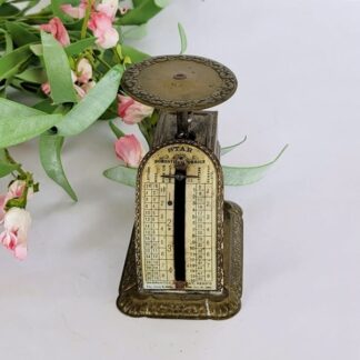 Antique mini-size, brass, Pelouze Star scale