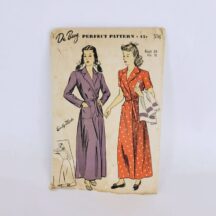 1940s robe pattern DuBarry 5746 for 34" bust