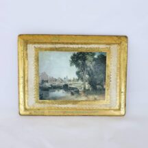 Italian decor, wood Florentine plaque
