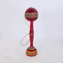 Antique wood bilboquet - ball and string toy