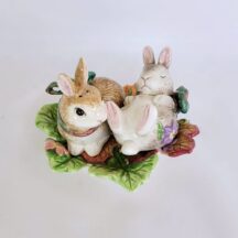 Fitz and Floyd Woodland Spring bunnies salt and pepper set