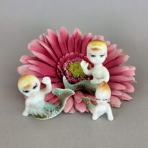 Set of 3 vintage miniature mermaids