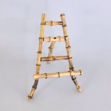 Large, tabletop burnt bamboo easel, 9" tall