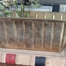 Large rectangular brass planter.