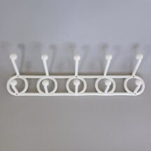 Yaffa DoReMi hook hat and coat rack. White, 18" long