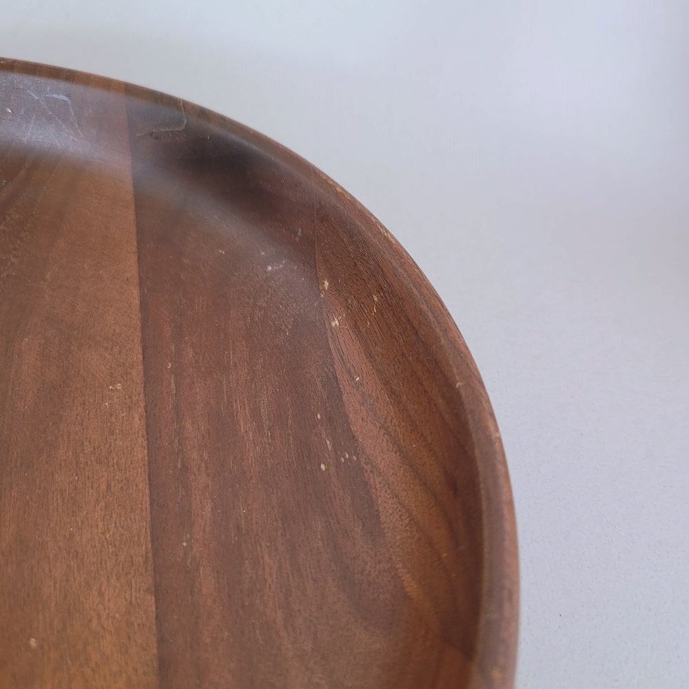 Vintage Wood Nut Bowl with Nut Cracker and Picks Margaret Studios NC - Image 3