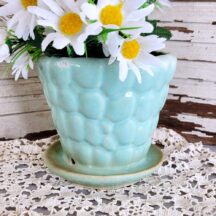 Vintage Brush McCoy Pebblecraft 5-1/2" flowerpot