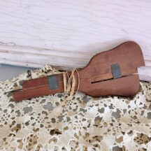 Vintage wood rug punch tool shuttle