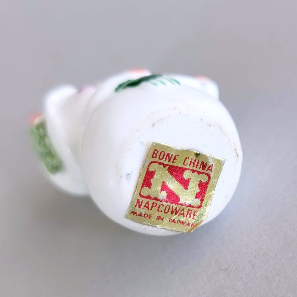 Miniature Napco Snow Lady Napcoware Snow Woman Spaghetti Snowman - Image 2